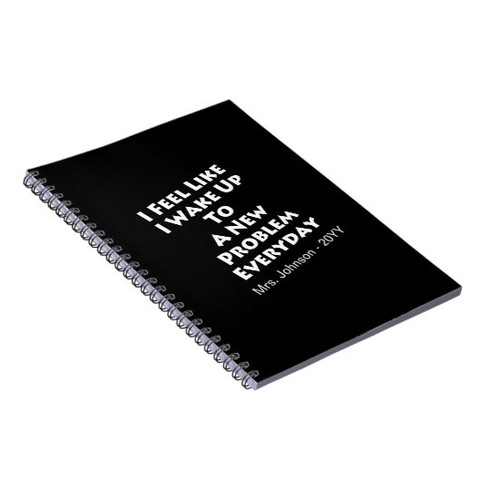 Wiskunde leraar - Word elke dag wakker met een nie Notitieboek (Rechterzijde)