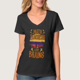 Wiskunde Leraren houden van Brain Halloween Leerko T-shirt
