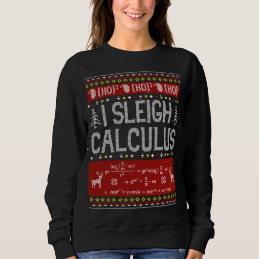 Wiskunde Leraren I Sleigh Calculus Lelijke trui Ch (Voorkant)