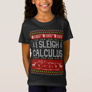 Wiskunde Leraren I Sleigh Calculus Lelijke trui Ch T-shirt