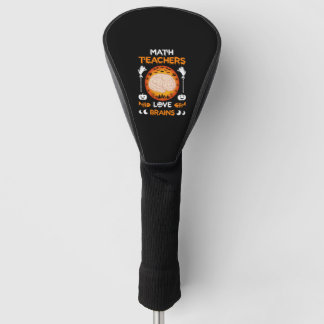 Wiskunde Leraren Liefde Hersenen Grappig Halloween Golfheadcover