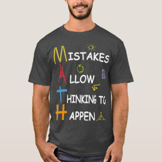 Wiskunde lerarenfouten maken denkwerk mogelijk t-shirt