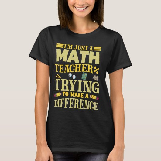 Wiskunde lerarenopleiding t-shirt (Voorkant)