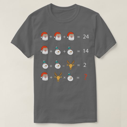 Wiskunde lerarenvergelijking 3 t-shirt (Design voorkant)