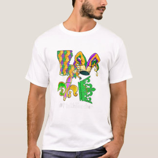 Wiskunde lerares Mardi Gras Party T-shirt
