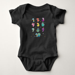 Wiskunde leren Cute Numbers Prek Mathematica Romper