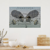 Wiskunde leren. Onderwijsconcept Poster (Keuken)