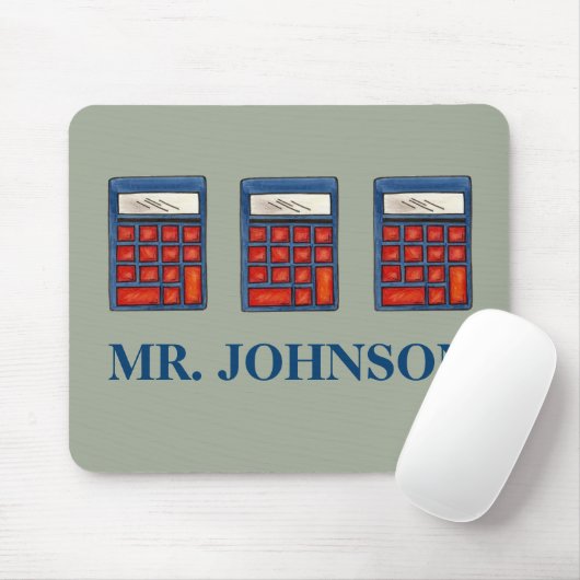 Wiskunde Lerrekenmachine Aangepaste Muismat (Met muis)