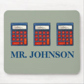 Wiskunde Lerrekenmachine Aangepaste Muismat (Voorkant)