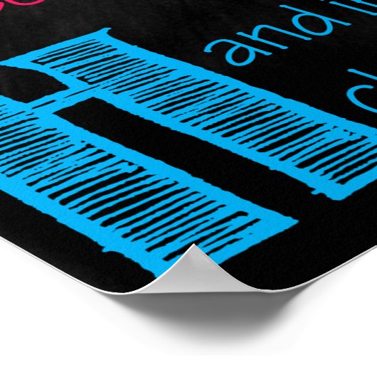 Wiskunde leslokaal afdrukbaar poster (Hoek)