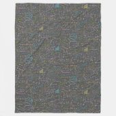 Wiskunde Lessen Fleece Deken (Voorkant)