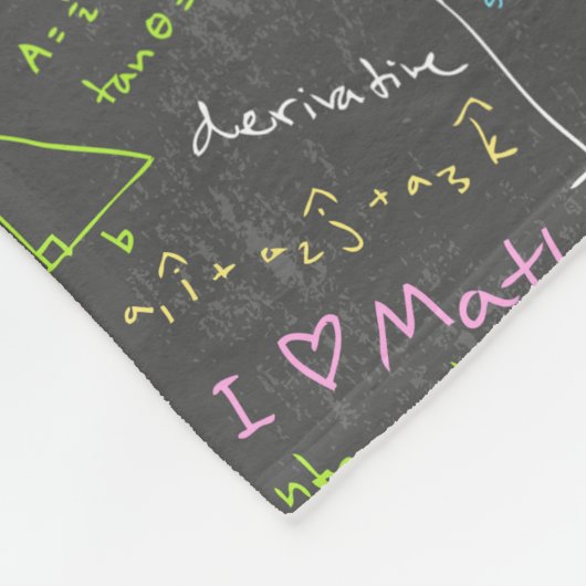 Wiskunde Lessen Fleece Deken (Hoek)