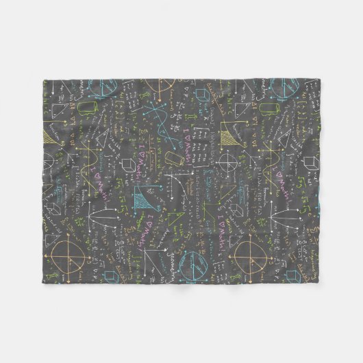 Wiskunde Lessen Fleece Deken (Voorkant (Horizontaal))