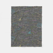 Wiskunde Lessen Fleece Deken (Voorkant)