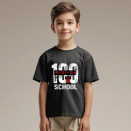 Wiskunde Leuk 100 Dagen School Kinder T-Shirt, Gra T-shirt