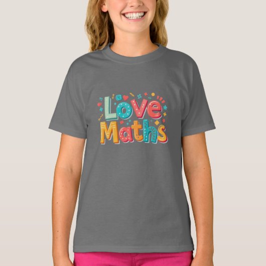 Wiskunde leuk - leuke typografie t-shirt (Voorkant)