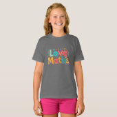 Wiskunde leuk - leuke typografie t-shirt (Voorkant volledig)