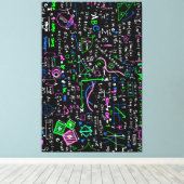 wiskunde Lineaire Wiskunde Opleidingscirkel Canvas Afdruk (Insitu (Houten vloer))