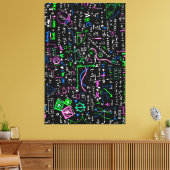 wiskunde Lineaire Wiskunde Opleidingscirkel Canvas Afdruk (Insitu (Woonkamer))