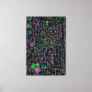 wiskunde Lineaire Wiskunde Opleidingscirkel Canvas Afdruk