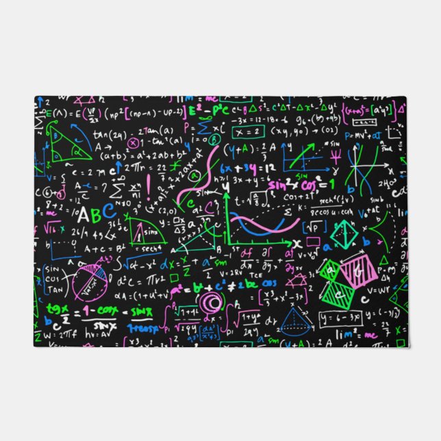 Wiskunde lineaire wiskundeonderwijscyclus deurmat (Voorkant)