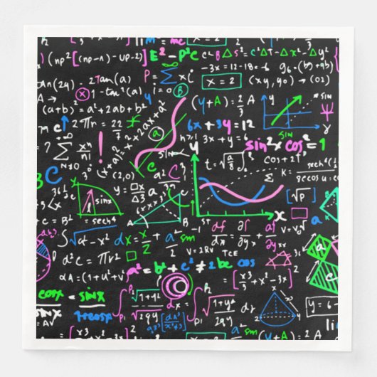 Wiskunde lineaire wiskundeonderwijscyclus servet (Voorkant)