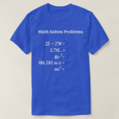 Wiskunde lost problemen op t-shirt (Design voorkant)