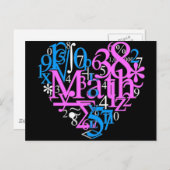 Wiskunde Love Briefkaart (Voorkant / Achterkant)