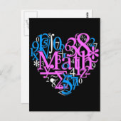 Wiskunde Love Briefkaart (Voorkant / Achterkant)