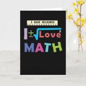 Wiskunde Love Kaart (Gele Bloem)