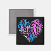 Wiskunde Love Magneet (Voorkant / Achterkant)