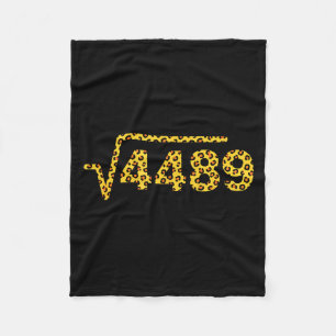 Wiskunde Luipaardprint Vierkantswortel 4489, Wisku Fleece Deken