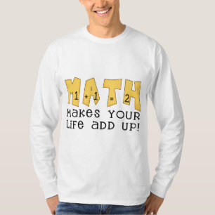 Wiskunde maakt je leven op Tshirts en cadeautjes