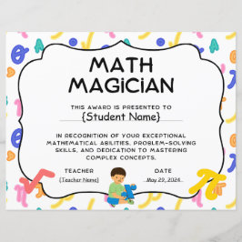 Wiskunde Magician Student Recognition Award