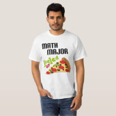 Wiskunde majoor Gift (Pizza) T-shirt (Voorkant volledig)