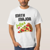 Wiskunde majoor Gift (Pizza) T-shirt (Voorkant)