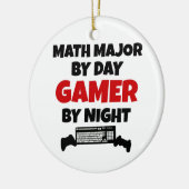 Wiskunde Major Gamer Keramisch Ornament (Links)