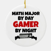 Wiskunde Major Gamer Keramisch Ornament (Achterkant)