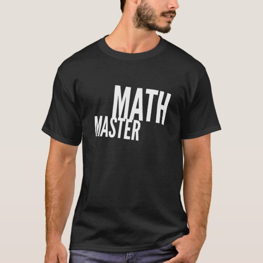 Wiskunde Master T-shirt (Voorkant)