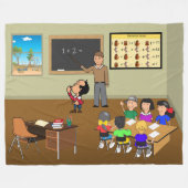 Wiskunde Mates Fleece Deken (Voorkant (Horizontaal))