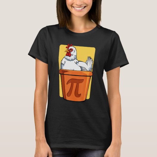 Wiskunde Mathematica nerd Pot algebra Chicken Hu T-shirt (Voorkant)