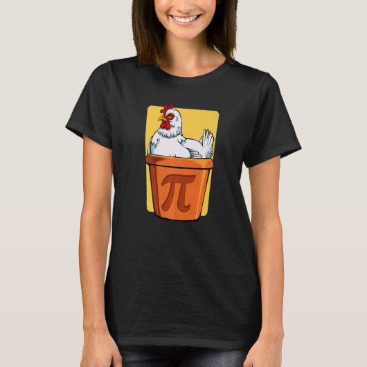 Wiskunde Mathematica nerd Pot algebra Chicken Hu T-shirt (Voorkant)