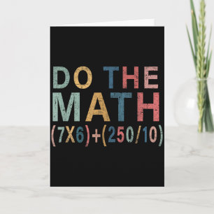 Wiskunde Meme Grappig Cadeau Voor Docent, Student  Kaart