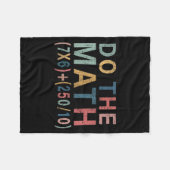 Wiskunde Meme Grappig Cadeau Voor Leraar, Student Fleece Deken (Voorkant (Horizontaal))