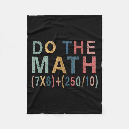 Wiskunde Meme Grappig Cadeau Voor Leraar, Student Fleece Deken (Voorkant)