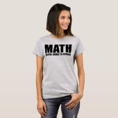 WISKUNDE MENTEEL MISBRUIK BIJ MENSEN T-SHIRT (Voorkant volledig)