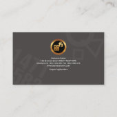 Wiskunde met de Magnificant Gold Wiskunde Pictogra Visitekaartje (Achterkant)