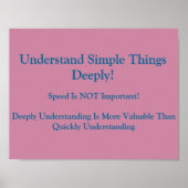 Wiskunde Mindsets Poster begrijpen Deeply (Voorkant)