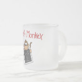 Wiskunde Monkey Tshirts en cadeaus Matglas Koffiemok (Voorkant rechts)