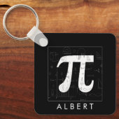 Wiskunde monogram - Pi-symbool Sleutelhanger (Voorkant)